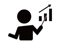 ファイナンシャル教育における数字とデータの理解を示すアイコン ファイナンシャルスクールMIRADAS(ミラダス)